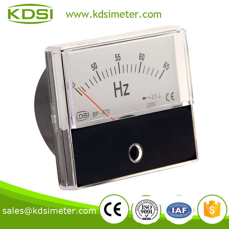 BP-670 Frequency meter 220V 45-65HZ factory direct sales panel meter,HZ meter