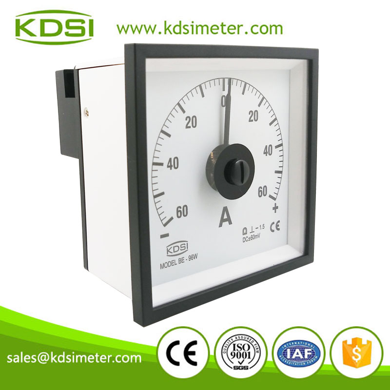 Factory direct sales BE-96W DC+-60mV +-60A analog zero center meter