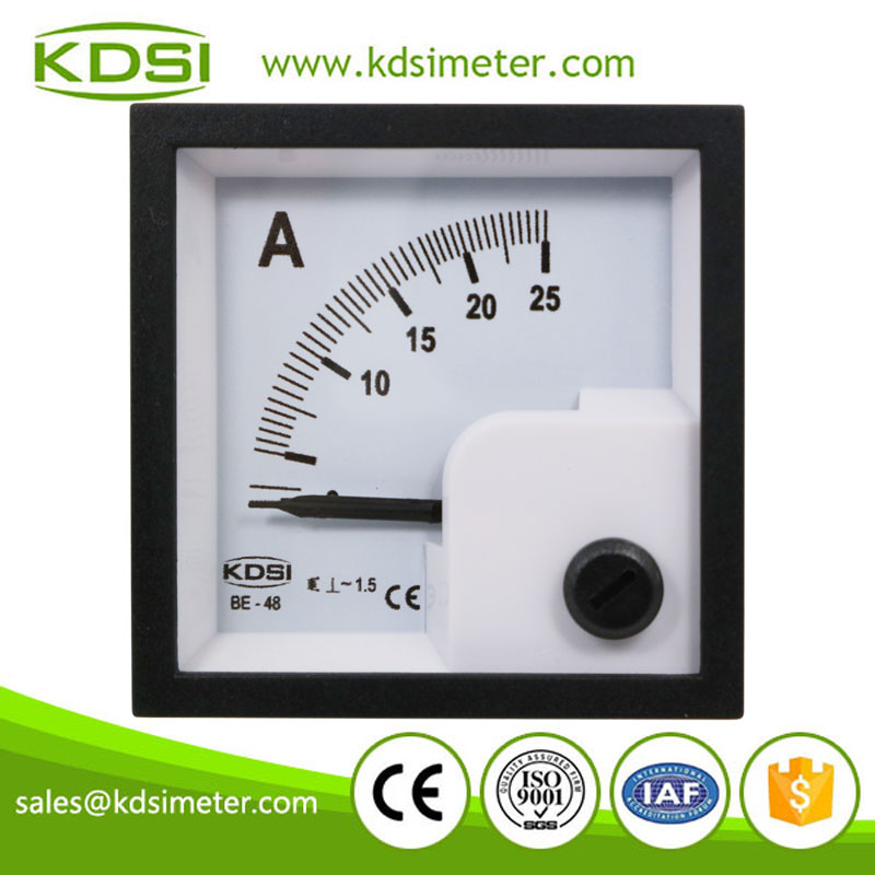 KDSI electronic apparatus BE-48 AC25A no over load panel ac analog amp meter