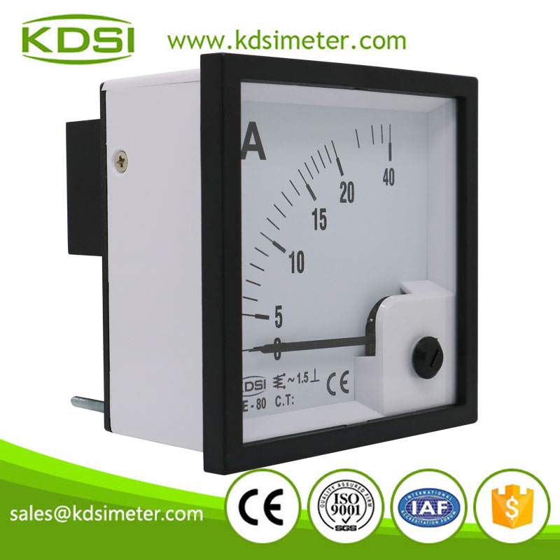 Instant flexible BE-80 AC20A analog panel ac ammeter