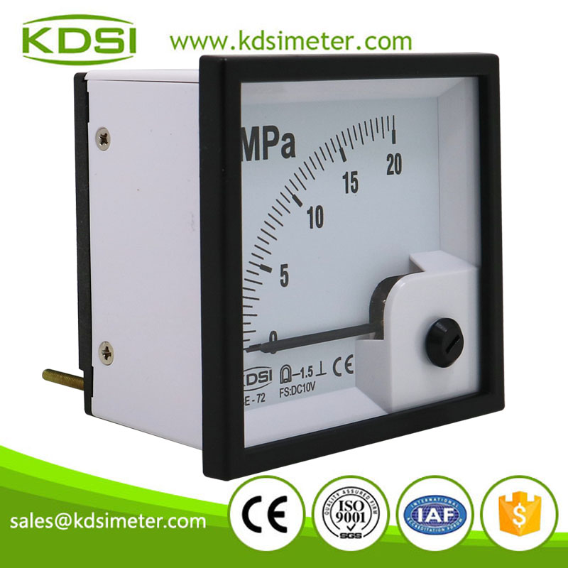 Instant flexible BE-72 DC10V 20MPa analog panel voltage pressure meter