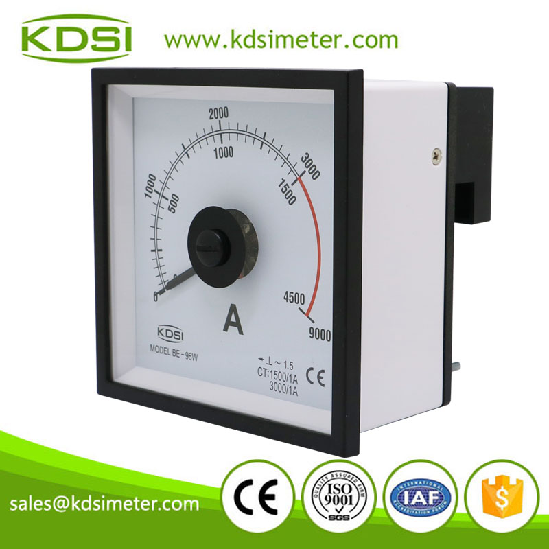 Wide angle marine type new design BE-96W AC1500-3000/1A 3times analog amp marine instrument panel