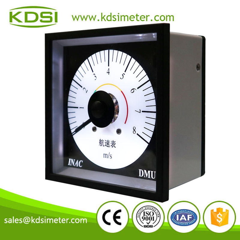 KDSI electronic apparatus BE-96W DC4-20mA 8m-s backlighting wide angle panel analog marine speed meter