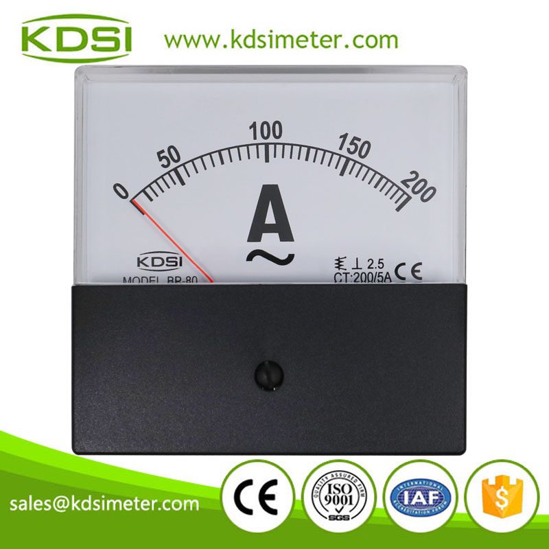 BP-80 AC200-5A black cover ammeter