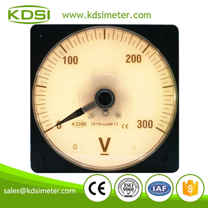 Wide angle LS-110 DC300V backlighting analog dc panel 0-300v voltmeter