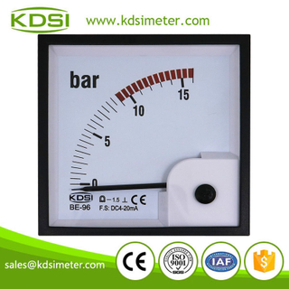 High quality professional BE-96 DC4-20mA 16bar dc analog current panel pressure meter