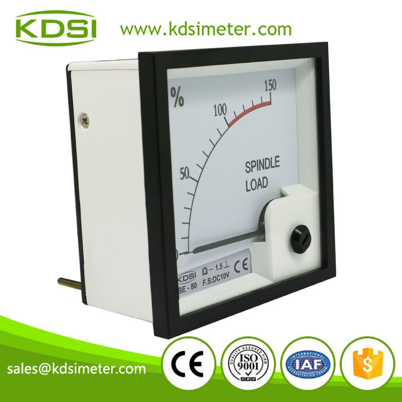 High quality professional BE-80 DC10V 150 percent analog panel spindle load meter