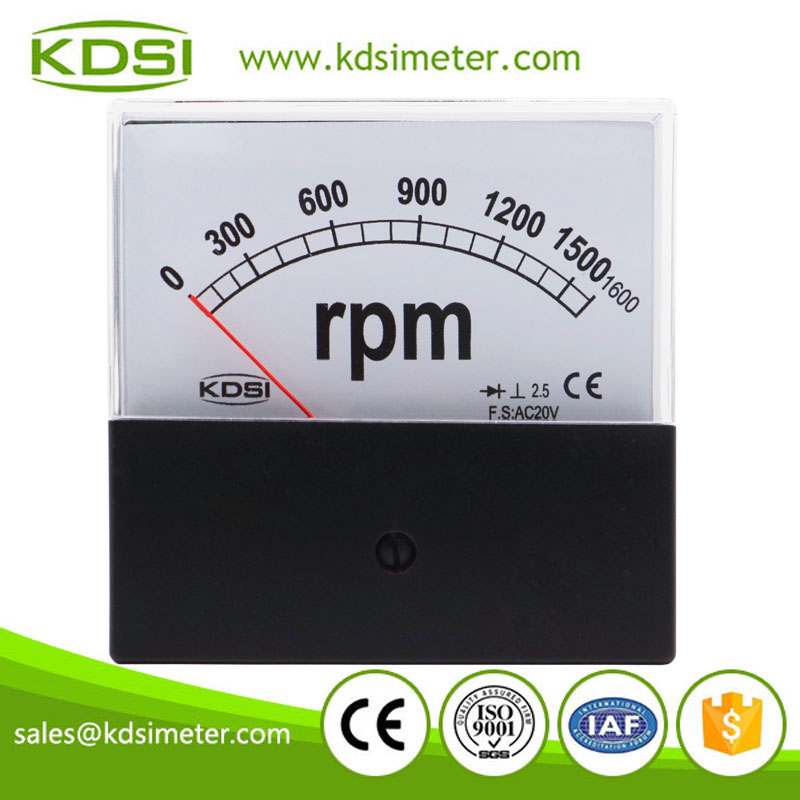 BP-80 AC20V 1600rpm rectifier rpm meter black cover