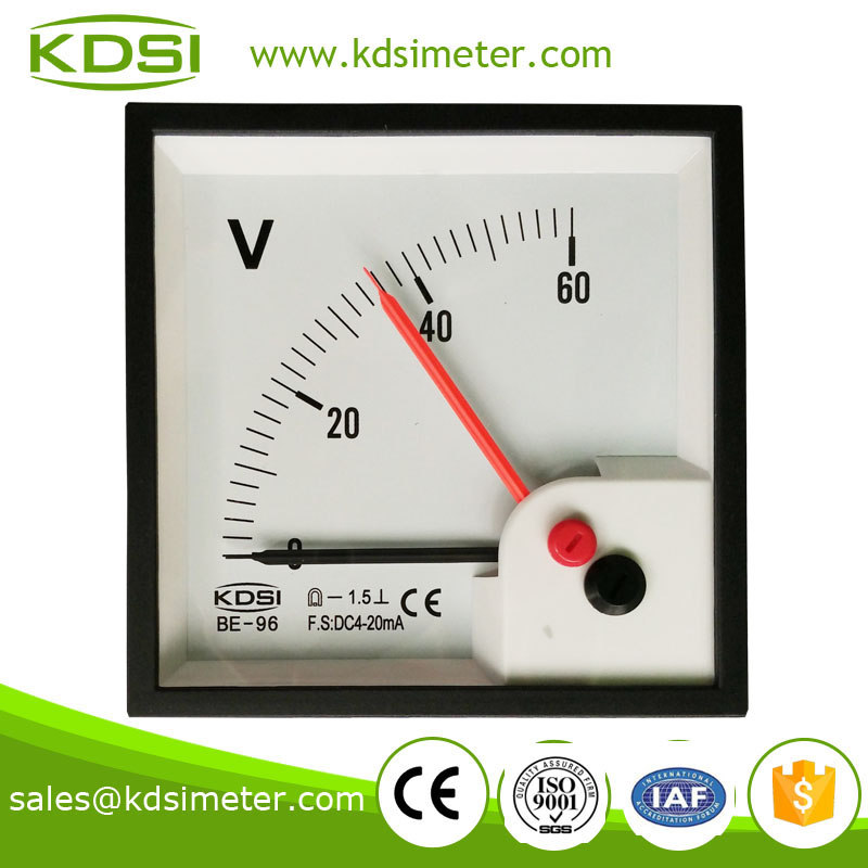 BE-96 4-20mA 60V double pointer voltmeter