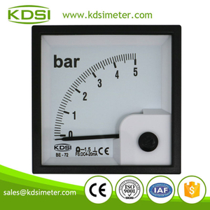 High quality professional BE-72 DC4-20mA 5bar analog panel pressure meter