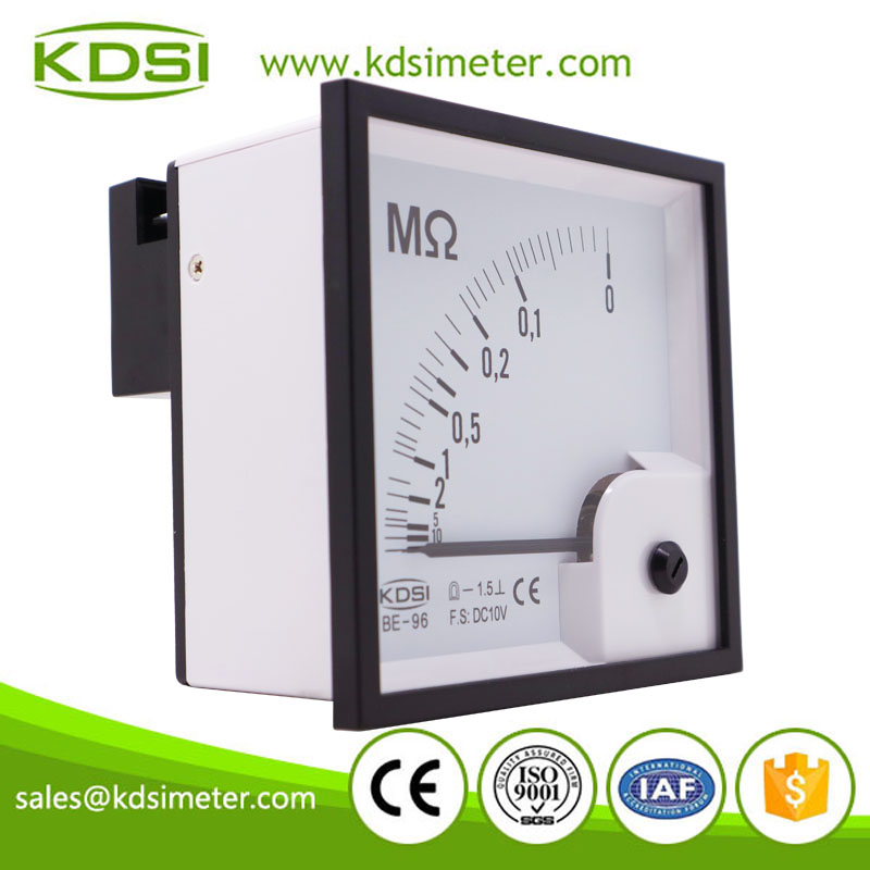 20 years Professional Manufacturer BE-96 DC10V ∞-0MΩ analog dc voltage electric resistance meter