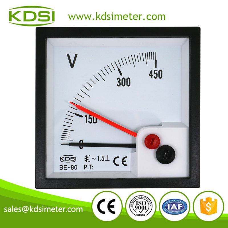 BE-80 AC450V double pointer voltmeter