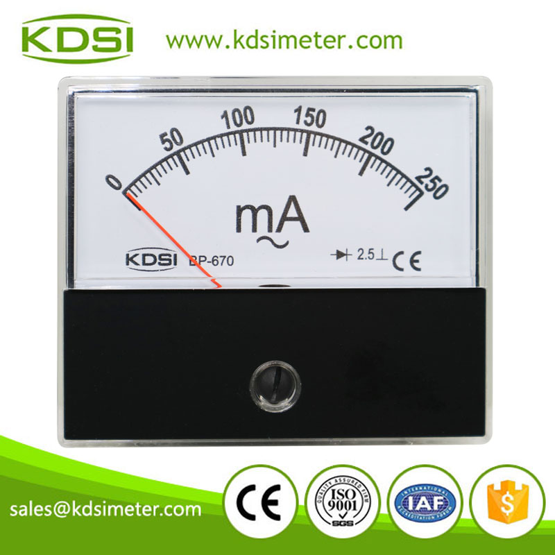 BP-670 AC250mA rectifier milliammeter
