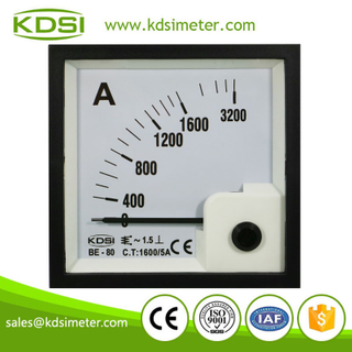 CE Approved BE-80 AC1600/5A analog amp current panel meter