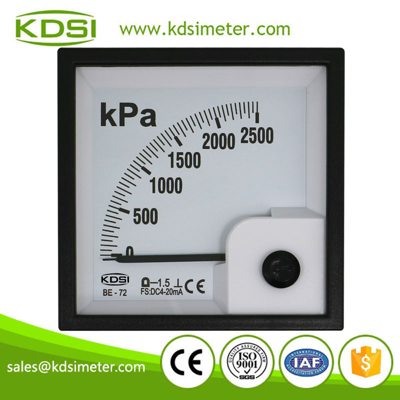 BE-72 DC4-20mA 2500kpa panel meter
