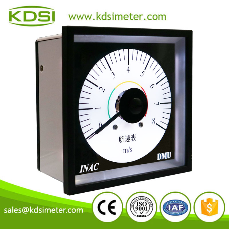 KDSI electronic apparatus BE-96W DC4-20mA 8m-s backlighting wide angle panel analog marine speed meter