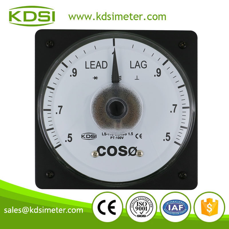 LS-110 COS 5A 100V power factor meter