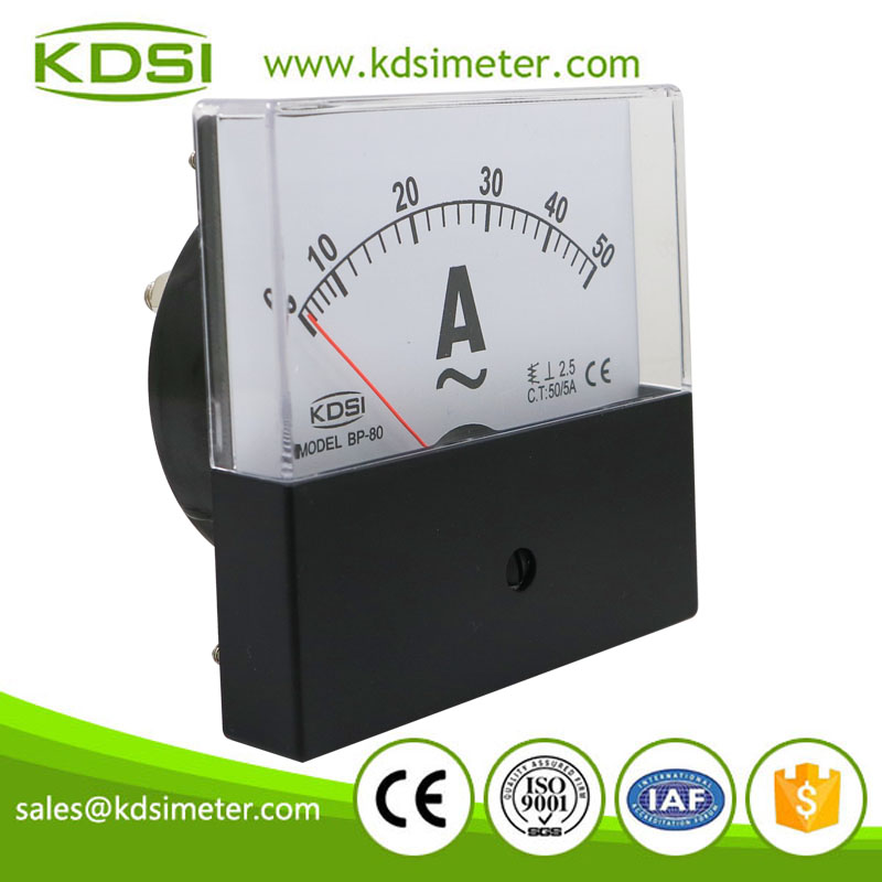 Hot Selling Good Quality BP-80 AC50/5A analog ac ammeter for welding machine