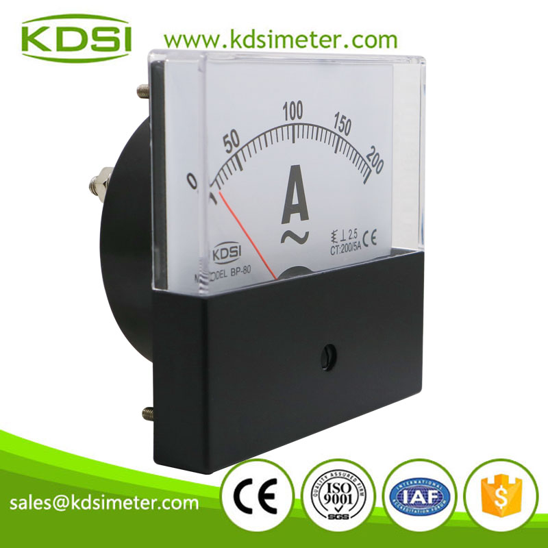 BP-80 AC200-5A black cover ammeter-1