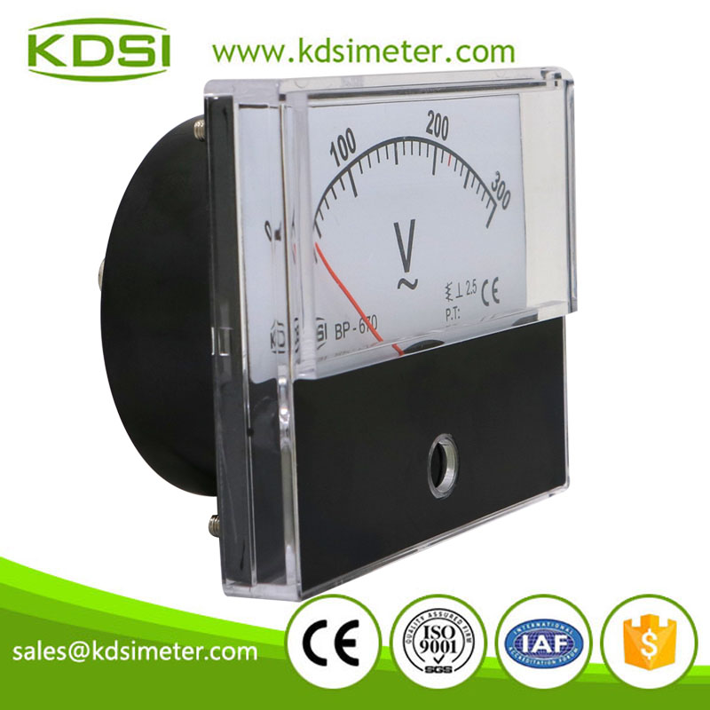 High quality professional BP-670 AC300V panel analog ac ammeter ac voltmeter