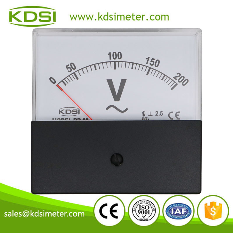 BP-80 AC200V black cover voltmeter