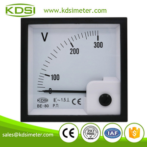 Easy operation BE-80 AC300V panel analog ac voltmeter