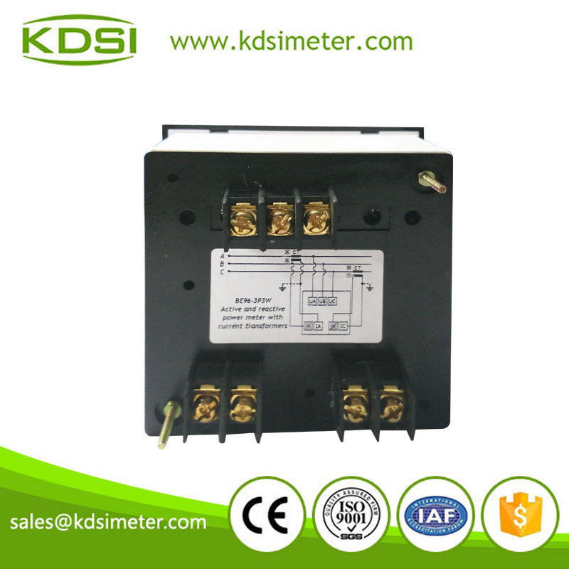Easy installation BE-96 3P3W 1500kW 480V 2000/5A analog panel mounting power meters