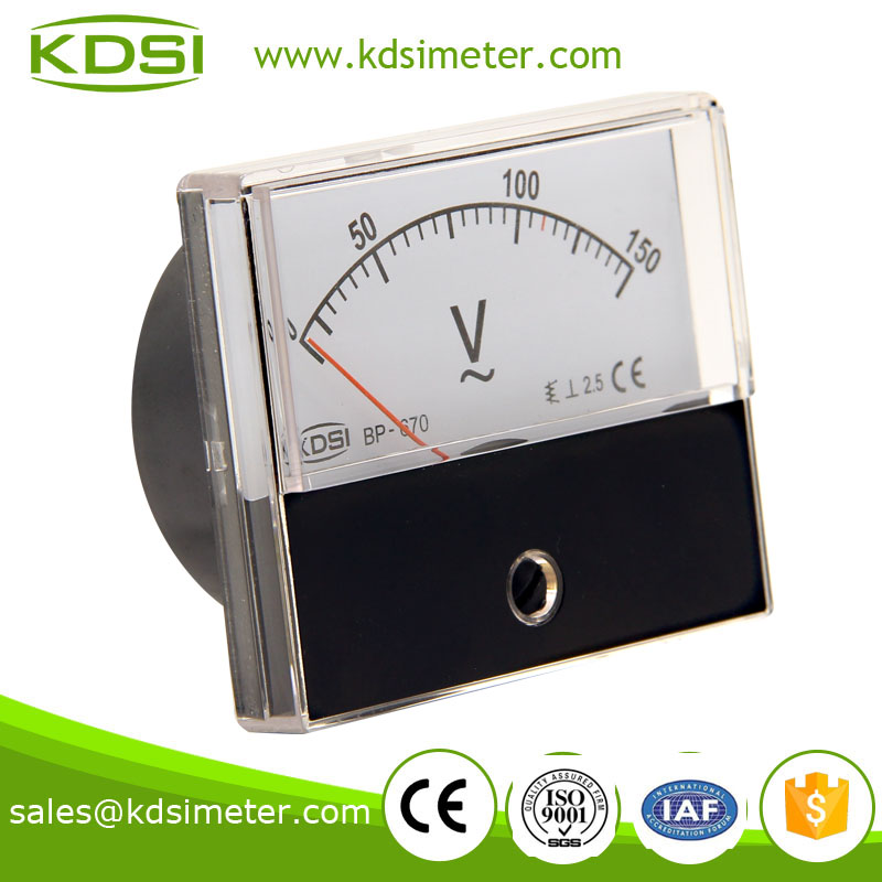 BP-670 AC Voltmeter AC150V square type mini ac high precision,panel meter
