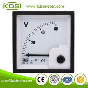 Industrial universal KDSI BE-72 AC60V rectifier analog ac panel mount voltmeter