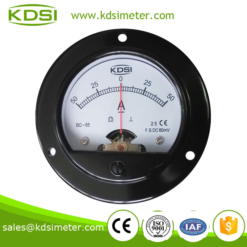 Factory direct sales BO-65 DC60mV +-50A analog ampere meter