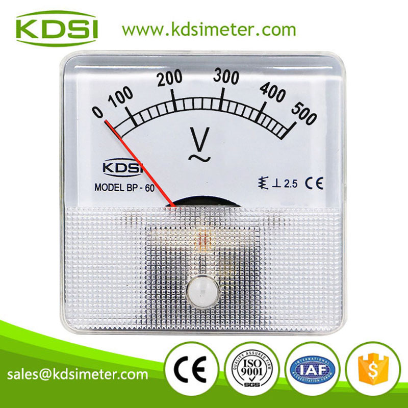 KDSI electronic apparatus BP-60 AC500V direct analog ac panel mount voltmeter