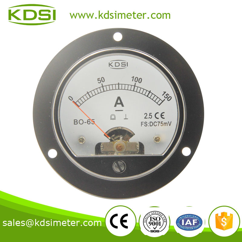 BO-65 DC Ammeter DC75mV 150A taiwan technology dc amp panel meter