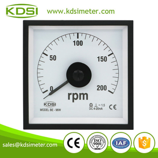 Portable precise BE-96W DC4-20mA 200rpm analog panel industrial tachometer