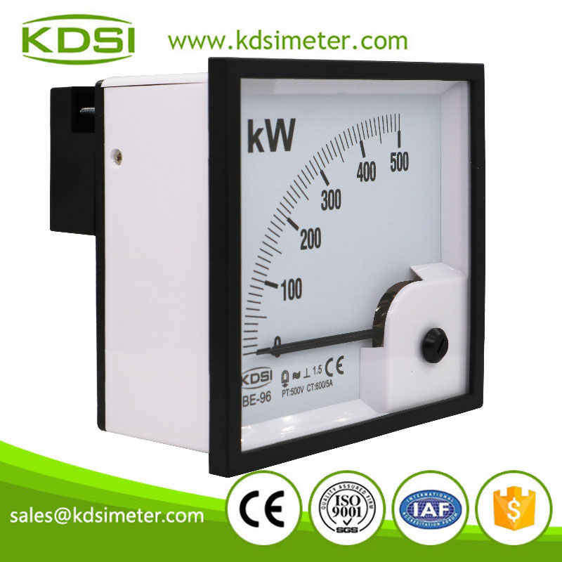High quality professional BE-96 3P3W 500kW 500V 600/5A analog panel power meter