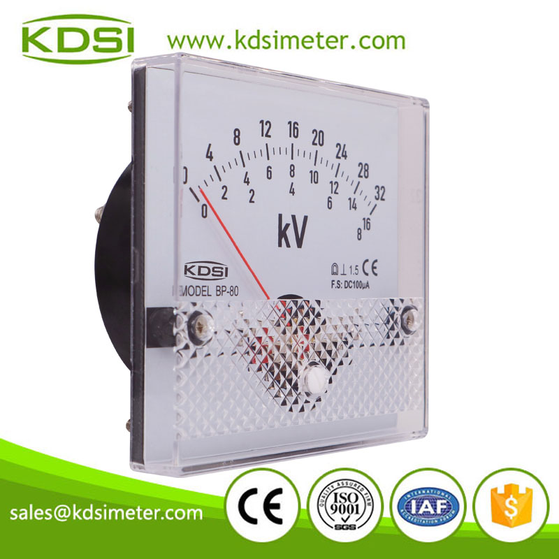 Hot Selling Good Quality BP-80 DC100uA 8-16-32kV panel dc analog current kilovoltmeter