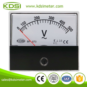 Safe to operate BP-670 AC500V analog ac panel mount voltmeter
