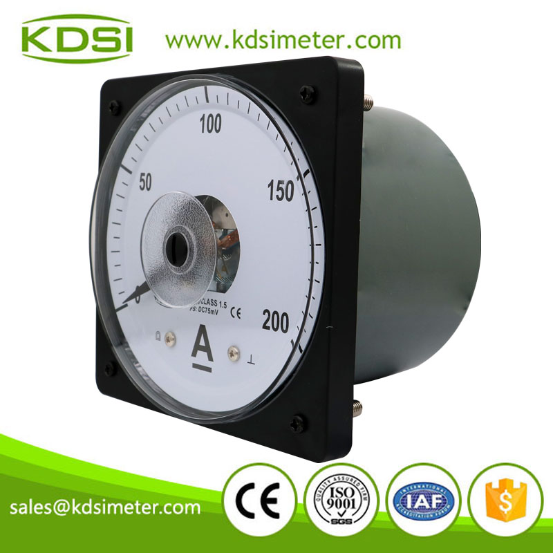 CE Approved LS-110 DC75mV 200A wide angle dc analog panel price of ammeters