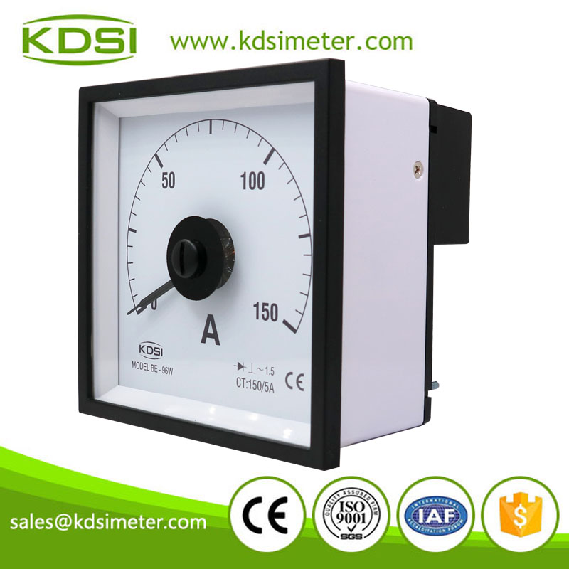 Classical marine meter BE-96W AC150/5A ac analog amp current panel meter