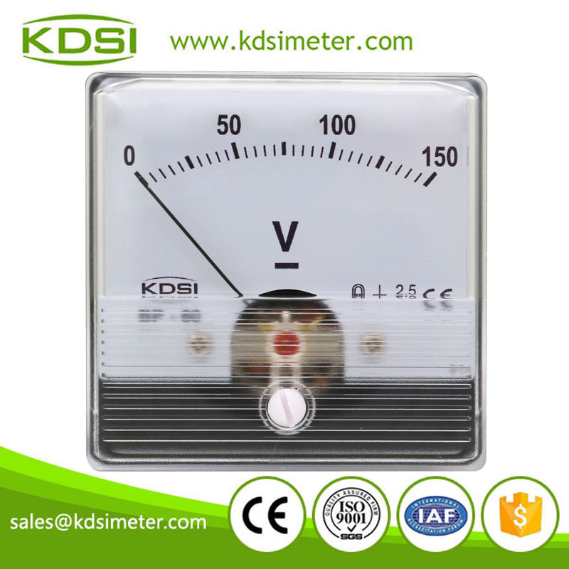 Safe to operate BP-60N DC150V analog dc panel voltage meter