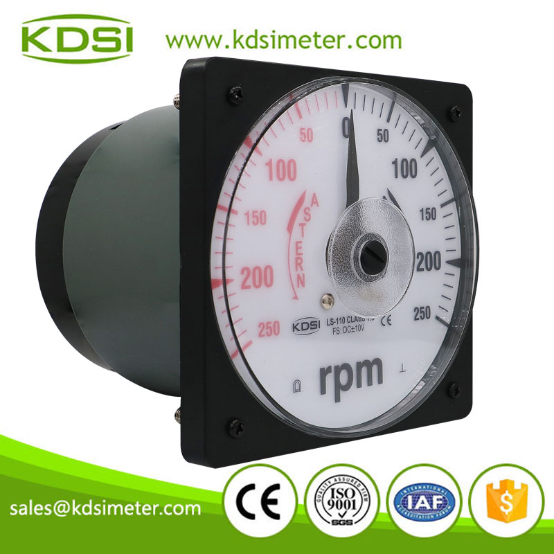 Factory direct sales LS-110 DC+-10V +-250rpm backlighting analog panel mechanical rpm meter 