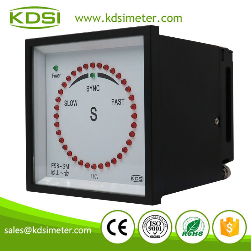High Quality Generator F96-SM 110V Sync Pulse Type Panel LED Synchroscope Meter