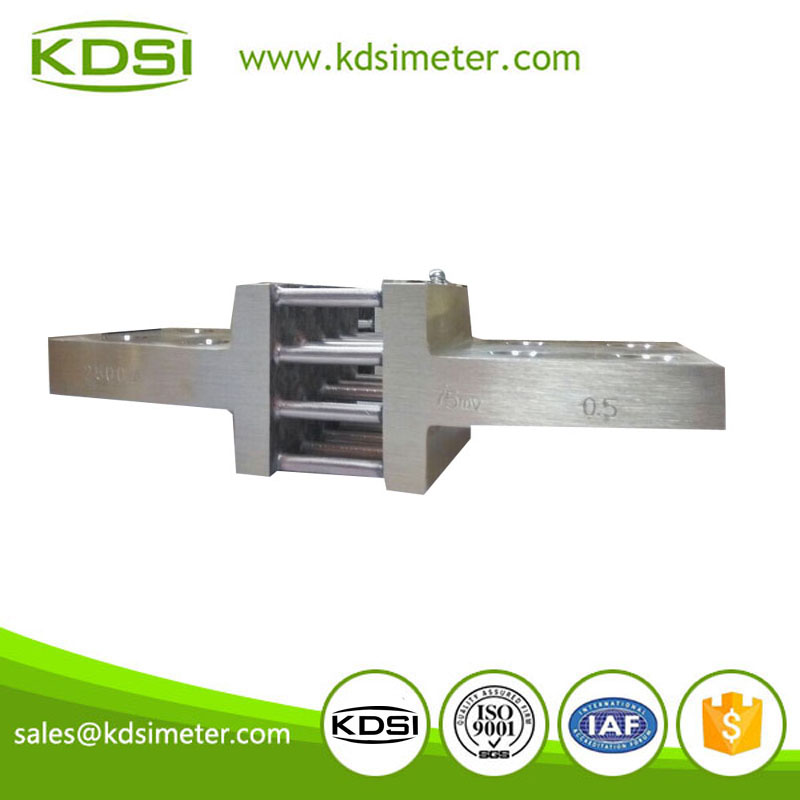 Easy Installation BE-75mV 2500A DC Current Shunt Resistor For Digital Ampere Panel Meter