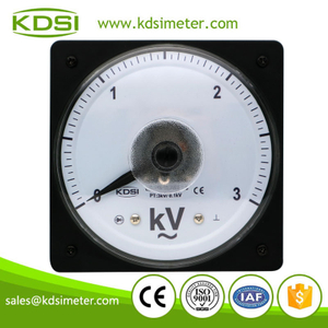 20 Years Professional Manufacturer LS-110 AC3kV 3/0.1kV Wide Angle Analog Ac Panel Mount Voltmeter