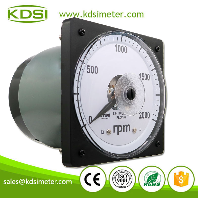 High Quality LS-110 DC10V 2000rpm Wide Angle Analog Voltage Panel Rpm Meter