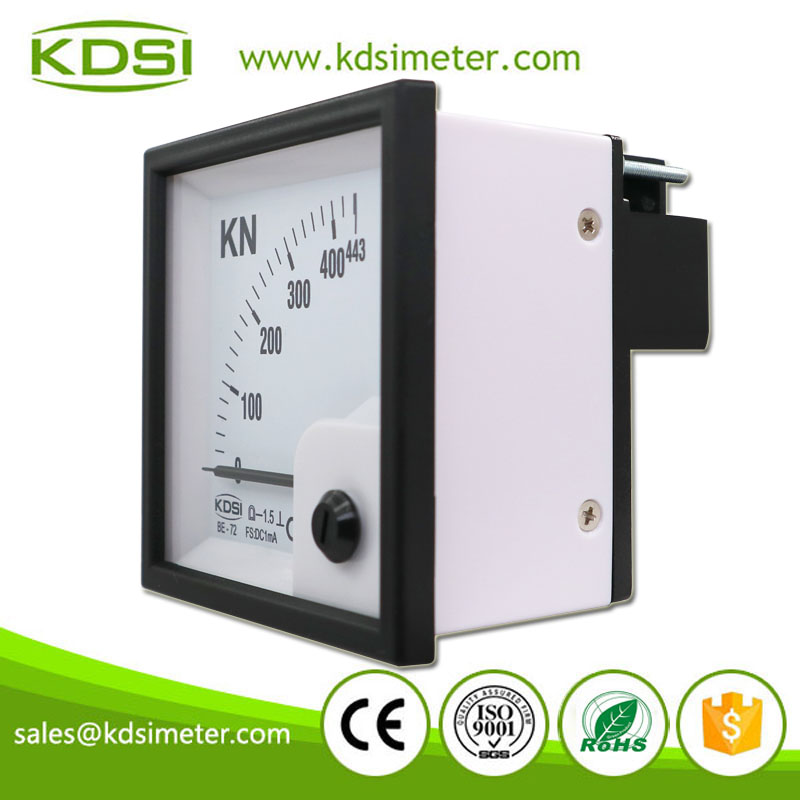 New Hot Sale Smart BE-72 DC1mA 443kN analog Amp Panel Pressure Meter