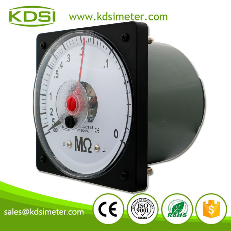 CE Certificate LS-110 DC1mA Double Pointer Analog Amp DC Insulation Panel Meter