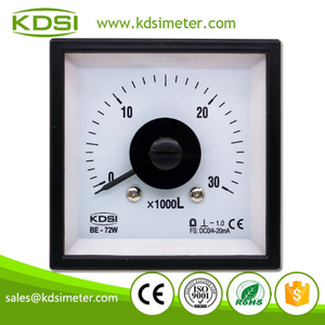 Durable In Use BE-72W DC4-20mA 30x1000L Wide Angle DC Amp Analog Panel Meter