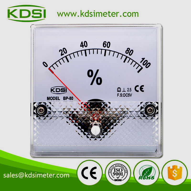 Safe To Operate BP-80 DC5V 100% Analog DC Amp Panel Load Meter