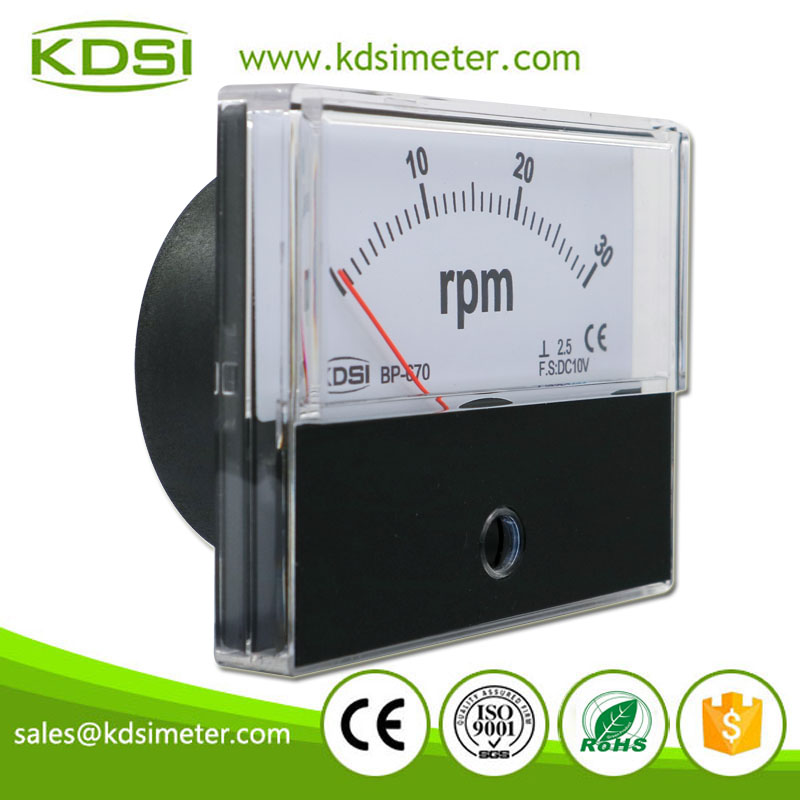 New Design BP-670 DC10V 30RPM Analog DC Voltage RPM Panel Meter