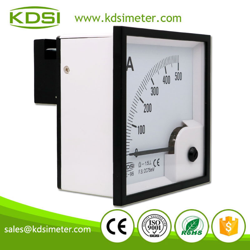 Hot Selling Good Quality BE-96 DC75mV 500A Analog DC Panel Mount Ammeter
